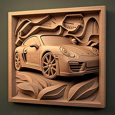 3D мадэль Porsche Cayman (STL)